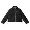 Heyhenry Abrigo de Algodón Estilo Coreano Cuello Alto Corto Holgado con Cordón Mangas Raglán para Mujer Petite Grueso Cálido Chaqueta Invierno