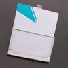 Portatarjetas de Negocio Espejo de Acero Inoxidable Metálico al por Mayor Caja de Tarjetas de Negocio de Acero Inoxidable Pequeño Regalo con Grabado y Logotipo Grabado