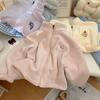 Chaqueta Cálida de Terciopelo para Niños Otoño e Invierno Nuevo Estilo Bebé Grueso Cárdigan para Niñas Primavera y Otoño