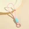 Cordão Colorido Novo para Celular Transfronteiriço, Corda Trançada Feita à Mão, Chaveiro para Capa de Celular DIY, Alça Destacável Anti-Perda para Garrafa de Água