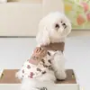 Novo Colete de Tração Respirável Vazado Fino para Cães e Gatos para Teddy, Bichon, Spitz Alemão e Gatos