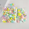 Pompons Coloridos de Tamanhos Mistos 1-3cm Pompons de Alta Elasticidade Transfronteiriços Materiais Auxiliares para Artesanato DIY Acessórios Pom Pom Fábrica Atacado