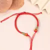 Design original nó de estrela corda trançada à mão corda de mão corda vermelha presente de sorte pequeno livro vermelho com moda nacional produtos semi-acabados