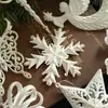 Colgante Blanco de Forma Irregular con Brillantina y Polvo Dorado Adorno de Alas de Ángel, Decoración Individual para Árbol de Navidad