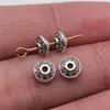 6x 6x 3mm 0.4g multicolor joias atacado joias artesanal DIY miçangas com furo grande e pequeno miçangas espaçadoras