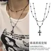 Colar de Metal Retro Laço Antigo Estilo Étnico Boêmio Simples Versátil Longo Pingente de Argola 2025