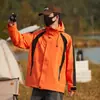 Roupa Masculina Três em Um Destacável à Prova de Frio para Uso Externo Feminina Roupa de Esqui Duas Peças Jaqueta Esportiva Casual para Exterior