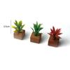 Um fantoche de construção crianças handmade DIY cabana brinquedos de construção mini acessórios decorativos porta e janela guardrail Signpost
