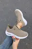 Nuevos Zapatos Deportivos de Running de Moda para Mujer, Estilo Coreano, Tallas Grandes, Zapatos Deportivos, Zapatos Casuales, Zapatos Casuales para Mujer, Parte Superior de Malla Fly-Knit, Transfronterizo