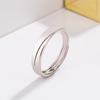 Anel de Casal Estilo Coreano Cravejado com Zircônia Diamantada Um Par de Anel de Casal Ajustável Aberto Anel Simulador de Diamante Joia