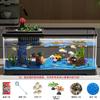 Acuario Paisajístico Doméstico Seleccionado Cuidadosamente, Acuario Pequeño para Peces Dorados de Sala de Estar, Juego Completo de Acuario de Escritorio Ecológico, Tortuguera de Oficina
