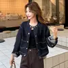 Chaqueta corta de mezclilla para mujer, nueva de primavera 2026, estilo coreano retro, corte holgado para personas petite