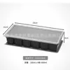 Bandeja de Gelo de Silicone para Sopa Congelada Transfronteiriça com 4 Compartimentos Caixa de Armazenamento de Suplemento Alimentar Doméstico Bandeja Congelada com Tampa