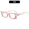 Gafas de sol personalizadas de moda con patillas en forma de serpiente, Gafas de sol de moda europeas y americanas transfronterizas, Gafas de sol retro de alta gama