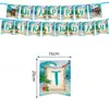 Suministros para Fiesta Temática Nueva Moana Transfronterizos Papel de Seda Plato Banner Decoración de Fiesta Pastel