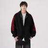 Suéter cárdigan de tres rayas para hombre, nuevo estilo americano de primavera y otoño, marca de tendencia, casual, versátil, chaqueta con capucha, abrigo