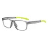 En stock Comercio Exterior Nuevo TR90 Patilla Elástica para Hombre Baloncesto Running Anticolisión Antideslizante Montura Cuadrada Lentes Planos