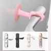 Manija de puerta de inodoro con succión de silicona sin perforaciones, tapete anticolisión trasero para puerta, bloqueo de puerta de inodoro, succión superior, succión de puerta, succión de pared