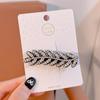 Grampo de Cabelo Espigas de Trigo com Strass Franja Dianteira de Menina Presilha Lateral Parte de Trás da Cabeça de Menina Cabelo Quebrado Grampo de Cabelo Acessórios de Cabelo Presilha de Uma Palavra