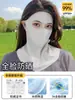 Mascarilla de Protección Solar Facial Completa Protección UV para Mujeres Nuevo Modelo 2026 Facekini Verano Protección de Cuello Integrada Parasol Mascarilla de Seda de Hielo