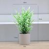 Amazon flor artificial lavanda espiga de hoja puntiaguda ramo planta verde artificial boda decoración del hogar flor de plástico bonsái