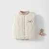 Chaleco para Bebé 120g Chaleco Acolchado de Algodón Protector de Vientre para Otoño e Invierno, Top Cálido de Forro Polar para Bebés y Niños