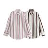 Amazon comercio exterior transfronterizo ropa de mujer europea y americana 2025 principios de primavera nueva moda estilo deportivo casual camisa de rayas verticales