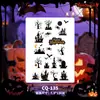 Pegatinas de tatuaje de Halloween con múltiples diseños al por mayor: calabaza, fantasma, araña, calavera, varias cicatrices sangrientas, heridas falsas