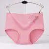 Al por mayor de fábrica algodón 3D en relieve ropa interior para mujer puestos de algodón transpirable talla grande pantalones de dama ropa interior de talle medio femenina