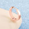 Aretes europeos y americanos para hombre y mujer, aretes delgados anchos de acero inoxidable, textura mate, aretes de tendencia oro rosa, venta al por mayor de aretes