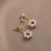 Aretes de Perlas para Mujer 2020 Nueva Moda Adelgazantes Aretes de Flores Elegantes Coreanos Celebridad de Internet Aretes Largos