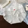 Nuevas bragas triangulares para mujer estilo universitario, de algodón puro, cómodas, suaves y lindas, estilo juvenil, con entrepierna de algodón antibacteriano y cobertura completa de cadera