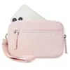 Bolsa de Mão Xadrez Mini Pregueada Mais Vendida na Amazon Bolsa Clutch com Janela de PVC Transparente Porta-Moedas