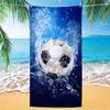 Nova Toalha de Praia de Futebol Mais Vendida Tema Copa do Mundo Microfibra Toalha de Banho de Praia Adulto Toalha de Praia Venda por Atacado