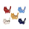 Broche de Gato com Sino Desenho Animado Estilo Coreano Tecido Enchimento de Algodão Gatinho Bolsa Acessório de Cabelo Sapato Chapéu Acessórios de Roupa
