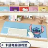 Alfombrilla de Teclado de Ordenador de Dibujos Animados Alfombrilla de Teclado Stitch Alfombrilla de Ratón Alfombrilla Grande Antideslizante para Escritorio de Oficina Mesa de Juego