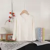 Camiseta de Manga Larga de Modal para Niños Suave y Cómoda para Niños Medianos a Grandes Ropa de Uso Diario Estilo Básico Otoño para Niños