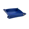 Estilo nórdico alto valor de color caja de almacenamiento de mesa de sala de estar de cuero PU bandeja de almacenamiento para el hogar al aire libre plato de frutas de cuero protección del medio ambiente