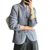 Jaqueta Suéter Curta Gola Alta Estilo Retro Chinês 2026 Outono e Inverno Nova Peça de Roupa Externa de Caimento Solto Cardigan de Tricô Top