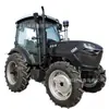 Trator de quatro rodas para comércio exterior transfronteiriço 1204 certificado CE com pá frontal e roda de trator escavadora rotativa