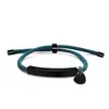 Pulsera Personalizada con Logo de Publicidad Transfronteriza, Pulsera Trenzada de Acero de Titanio Grabado con Corazón Diagonal Multicolor para Regalo Navideño