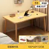 Mesa retangular simples para computador de mesa de casa de aluguel, mesa de estudo para quarto de menina