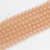 Cuentas de Luz de 8 mm Vidrio Cristal Color Natural Imitación Jade Vidrio Cristal Cuentas Redondas Lisas DIY Pulsera Collar Hecho a Mano
