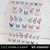 Nuevo Pegatina de Arte para Uñas Mariposa 3D Estéreo Relieve Rosa Mariposa Pegatina Blanca DIY Accesorios Estéreo para Uñas
