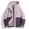 Chaqueta azul Picapinos para hombre y mujer, nuevo modelo 2026, abrigo corto tres en uno para personas menudas, prenda exterior impermeable y cortavientos para exteriores