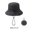 Sombrero de Pescador Plegable para Almacenamiento, Secado Rápido, Cortavientos, Sombrero de Montañismo para Hombres y Mujeres, Sombrero Gorro para el Sol y Protección Solar en Viajes al Aire Libre en Verano