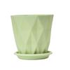 Vendas Diretas da Fábrica de Origem: Vaso de Flor Grande Espessado em Forma de Diamante, Estilo Nórdico, Alto Valor Estético, Diâmetro Grande, Vaso de Flor Moldado por Injeção