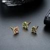 Aretes Personalizados para Hombre, Lujo Ligero, Alta Gama, Aretes Elegantes para Mujer, Aretes de Moda Nicho, Joyería Versátil Irregular al por Mayor