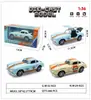 1:36 Metal Aleado Tirar Hacia Atrás Retro Puerta de Alas de Gaviota (Puerta Ouyi) Tesla Camioneta Retro de Cuatro Puertas Tres Puertas Versión Puerto Aleación de Tire hacia Atrás