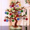 Casa del Árbol de Manzana de Cristal Regalo de Inauguración Decoración de Árbol de Cristal Adornos Esenciales Regalos de Inauguración Práctico